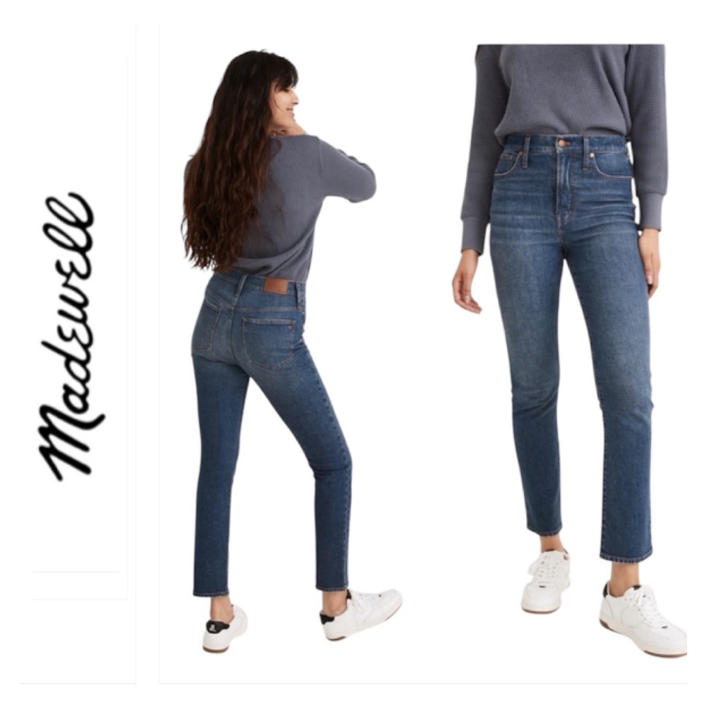 Madewell The Perfect Vintage Jeans Women's 26 x 28 Stretch Dark High Rise